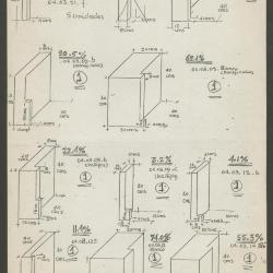 Bloques rectangulares con medidas y porcentajes