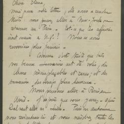 Carta de Andrée Karpelès a Elena Izcue