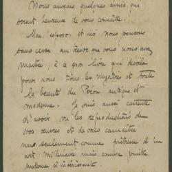 Carta de Andrée Karpelès a Elena y Victoria Izcue