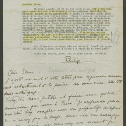 Carta de Philip Ainsworth Means a Elena Izcue