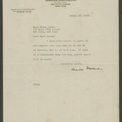 Carta de Charles Dollard a Elena Izcue