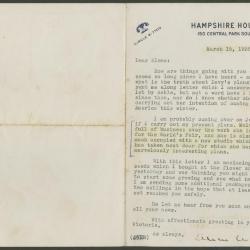 Carta a Elena Izcue de Anne Morgan