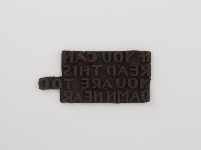 "if you can read this you are too danm near"