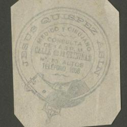 Sello de anuncio profesional de Jesús Quízpez Asín