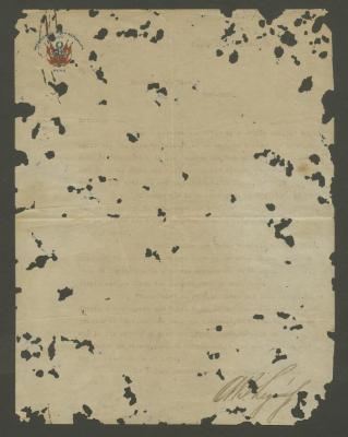 Carta del Presidente Augusto B. Leguía a Carlos Baca-Flor