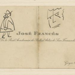 Tarjetas de presentación de José Fránces y Luis Humberto Delgado