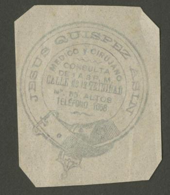 Sello de anuncio profesional de Jesús Quízpez Asín