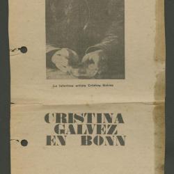 "Cristina Gálvez en Bonn"
