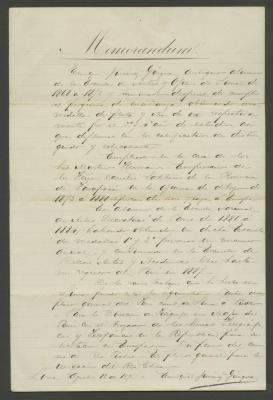 Memorandum Enrique Jiménez Góngora 