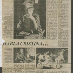 "Habla Cristina..."
