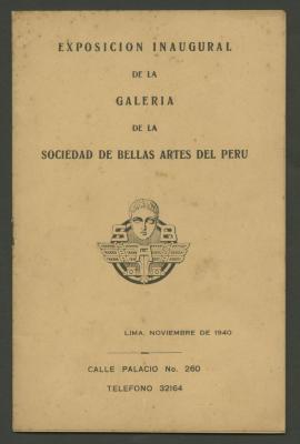 Exposición inaugural de la Galería de la Sociedad de Bellas Artes del Perú