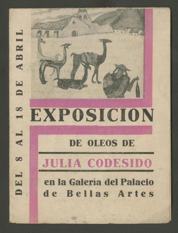 Exposición de óleos de Julia Codesido en la Galería del Palacio de Bellas Artes