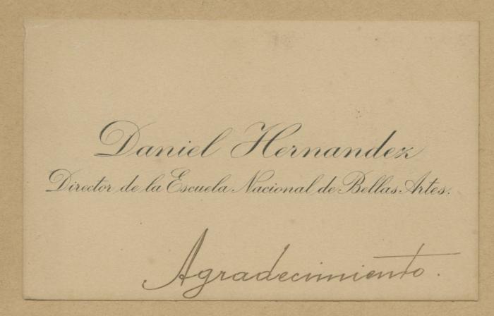 Tarjeta de presentación de Daniel Hernández