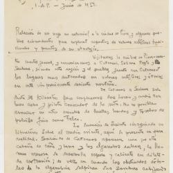 "Informe de viaje del Director del I.A.P."