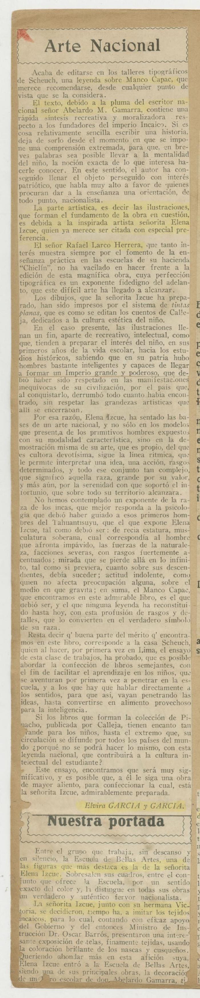 "Arte nacional"