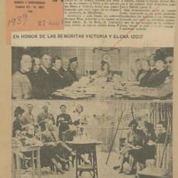 "Manifestación a las señoritas Izcue"