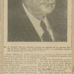"Mr. J. P. Morgan, va a defender su nombre, en Washington."