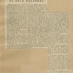 "El arte nacional"