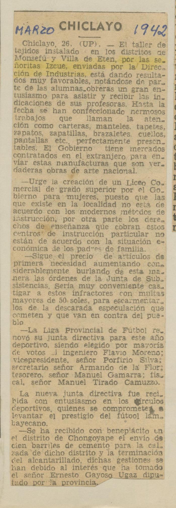"Chiclayo"
