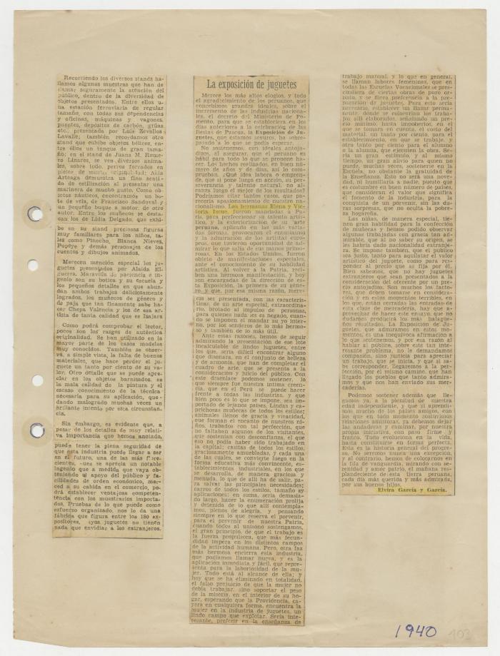 "La exposición de juguetes"