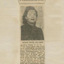 "Artista peruana premiada en E.U."