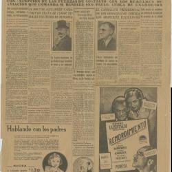 "Informaciones cablegráficas del Exterior"