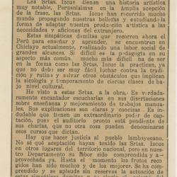 "La labor de las Srtas. Izcue"