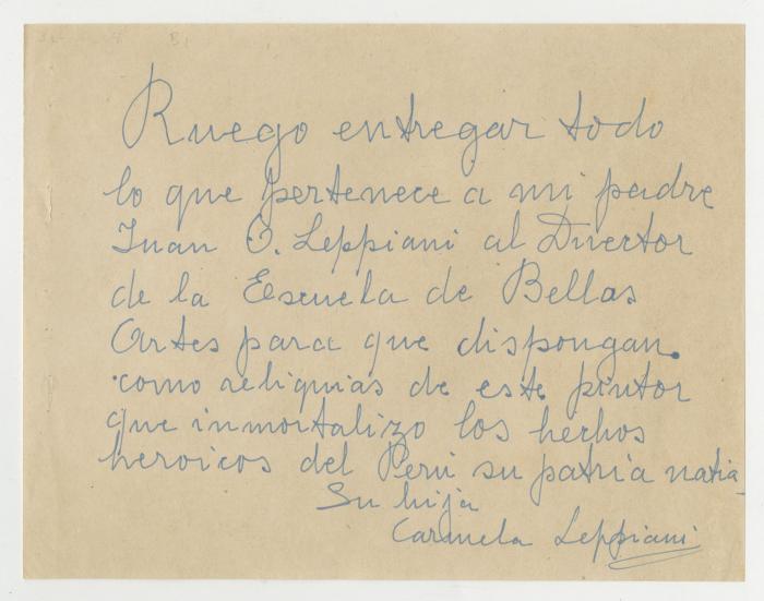 Nota de Carmela Leppiani