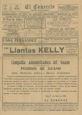 El Comercio, edición de la mañana