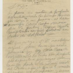 Carta de Juan Lepiani a la prensa