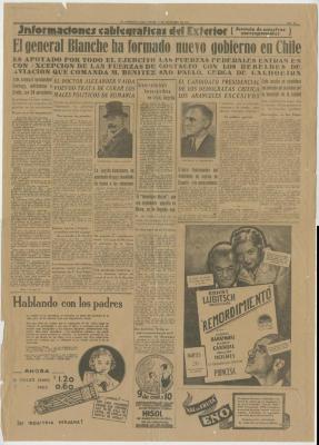 "Informaciones cablegráficas del Exterior"