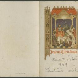 Tarjeta navideña de Malvina Hoffman