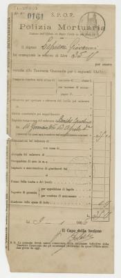 "N° 0161 Polizia Mortuaria"