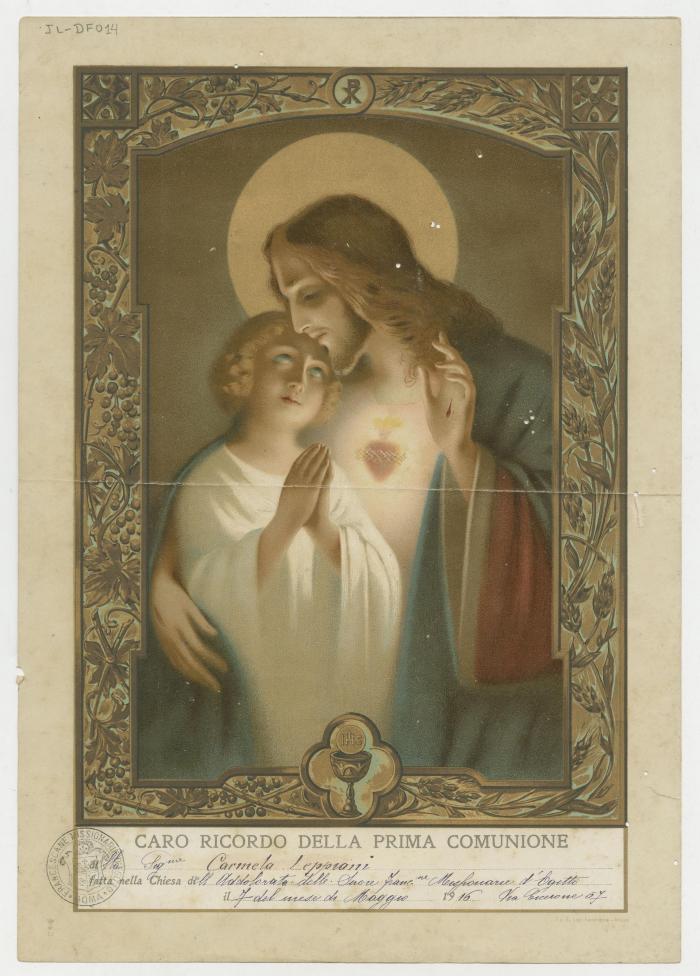 "Caro ricordo della Prima Comunione"