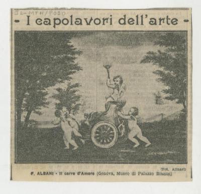 "I capolavori dell'arte: F. Albani. Il carro d'Amore"