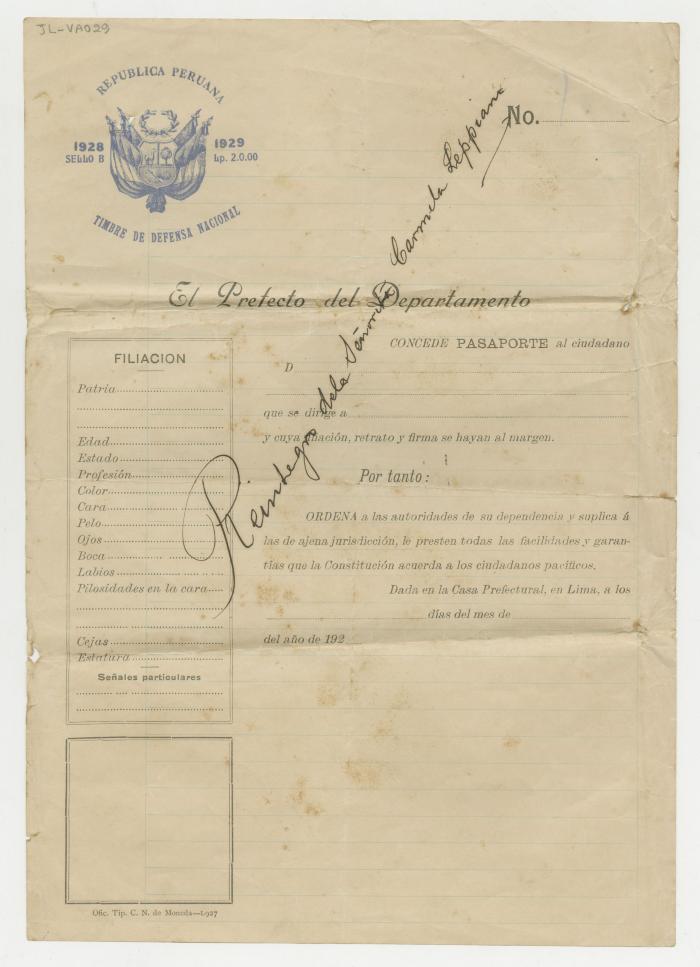 "Reintegro de la Señorita Carmela Leppiani"