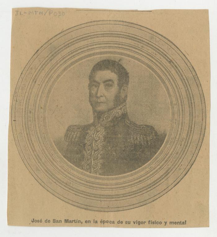 "José de San Martín, en la época de su vigor físico y mental"