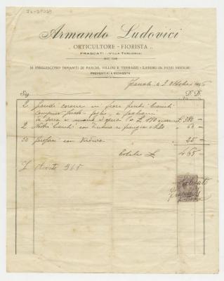 Comrpobante de pago por arreglos florales