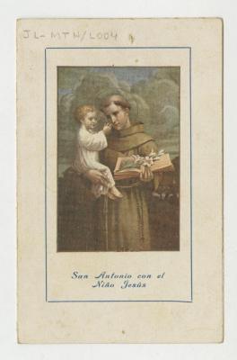 "San Antonio con el Niño Jesús"