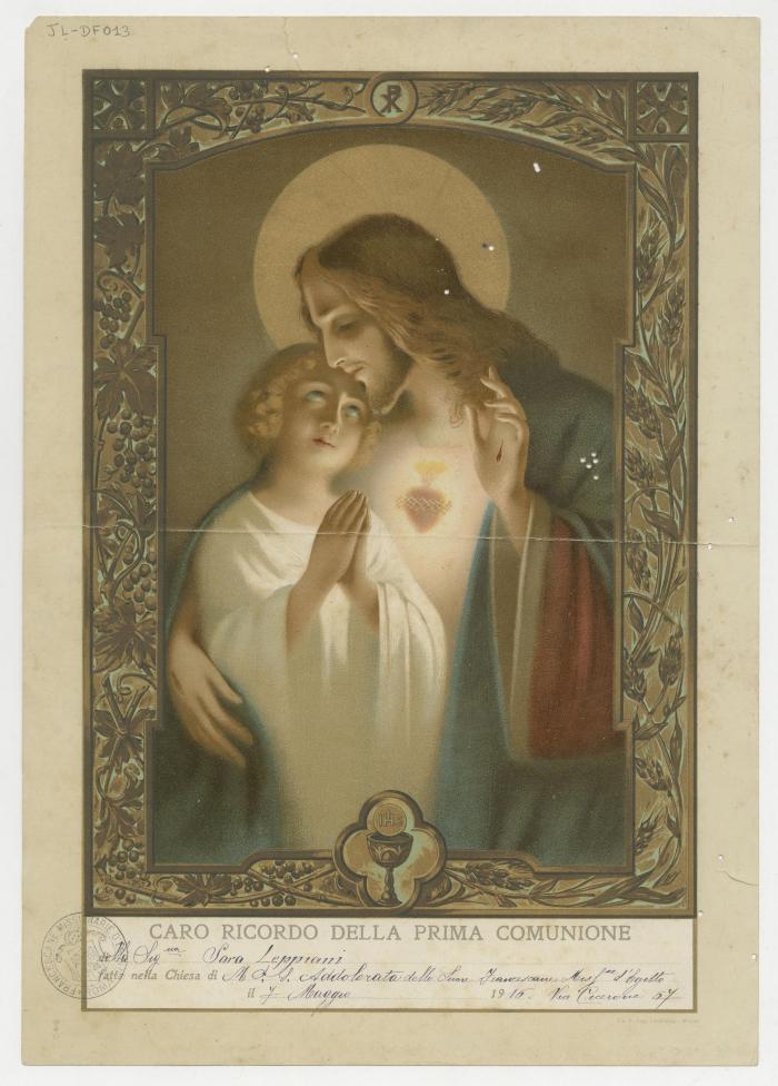 "Caro ricordo della Prima Comunione"