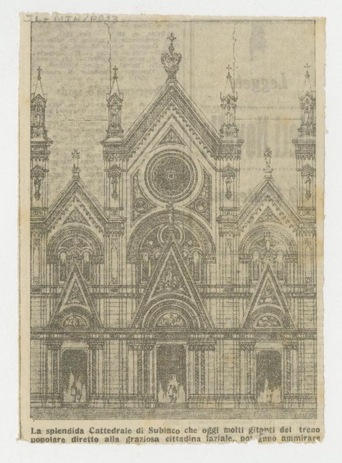 "La splendida Cattedrale di Subiaco che [...]"