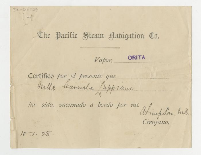 "The Pacific Steam Navigtion Co."