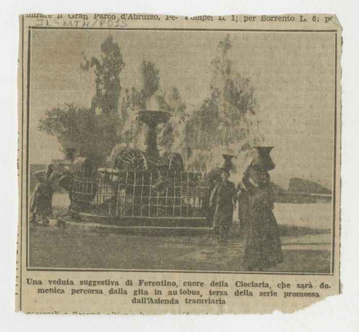 "Una veduta suggestiva di Ferentino, cuore della Ciociaria, che sarà domenica percorsa dalla gita in autobus, terza della serie promosa dall'Azienda tramviaria"