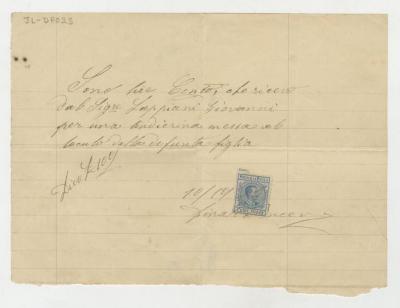 Comprobante de pago por adherido al lóculo