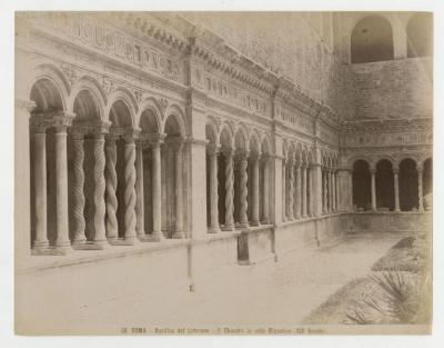 "58. ROMA - Basilica del Laterano - Il Chiostro in stile Bizantino (XIII Secolo)"