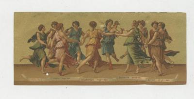 La danza de Apolo con las musas de Giulio Romano