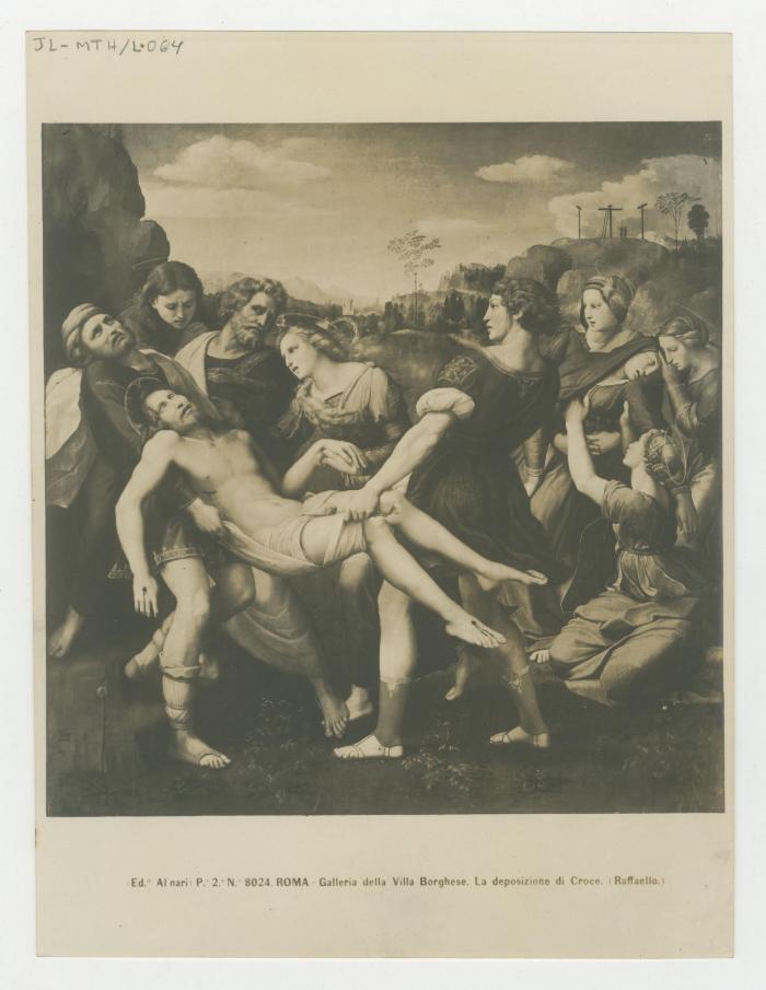 "N° 8024. ROMA - Galleria della Villa Borghese. La deposizione di Croce. (Raffaello.)"
