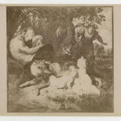 "N° 7287 ROMA - Galleria Capitolina. Remolo e Remo nutriti dalla Lupa. (Rubens)"