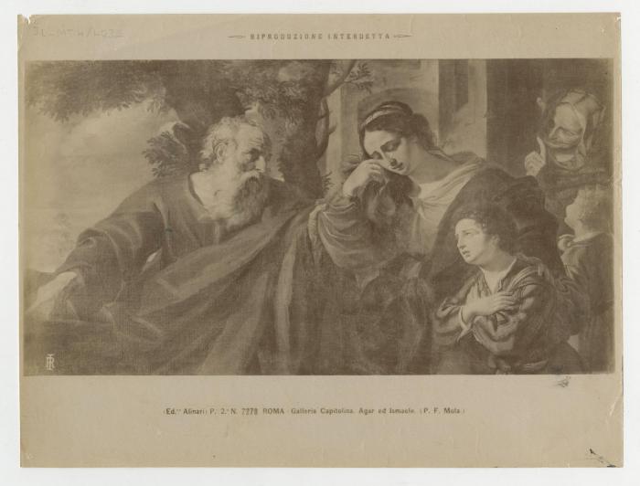 "N° 7278 ROMA - Galleroa Capitolina- Agar ed Ismaele. (P. F. Mola.)"