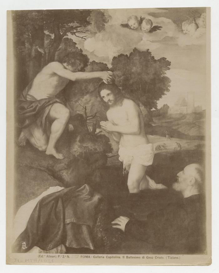 "N° 7807 ROMA - Galleria Capitolina. Il Battesimo di Gesú Cristo. (Tiziano.)"
